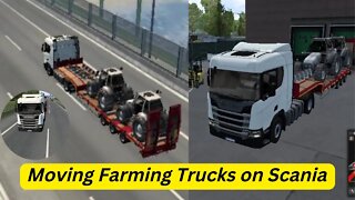 #shorts Moving Farming Tractors on Scania in Euro Truck Simulator 2