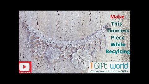 How to make this Timeless Choker Necklace with Recycled Materials