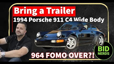 Is FOMO Over on Porsche 964's like this 1994 Porsche 911 C4 Wide Body on BaT - with Lucky Lopez