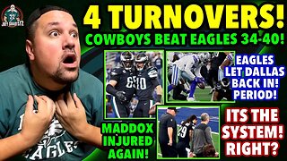 4 TURNOVERS! Cowboys Skid By Eagles! ITS THE SYSTEM RIGHT? 3rd and 30! MADDOX Injury! Gannon Did It!