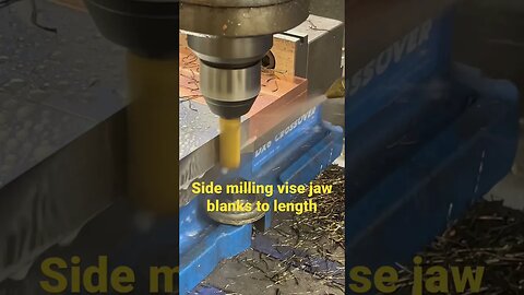 Side milling all the jaw blanks #cnc #machinist #cncmachining #machining #shop