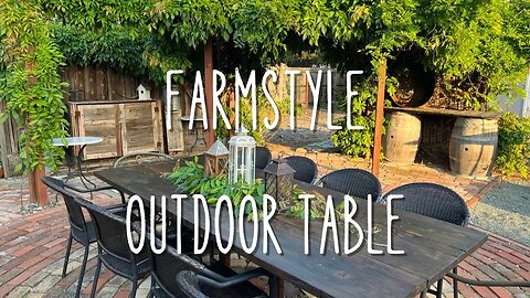 Outdoor Farm Style Table | ANA WHITE DESIGN