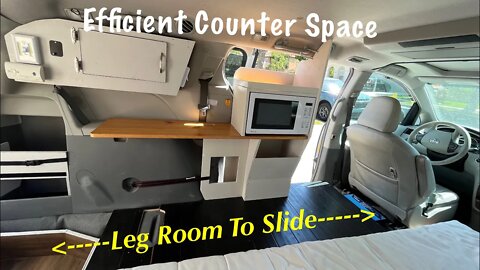 Super Compact Counter and Cabinet. Sienna Tiny Couple's Camper ep.6