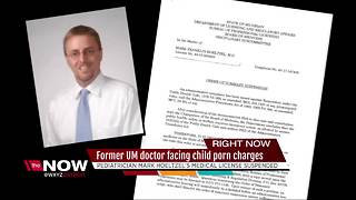 Former UM Doctor facing child porn charges