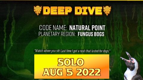 Deep Rock Galactic Elite Deep Dive - August 5 2022 - Natural Point