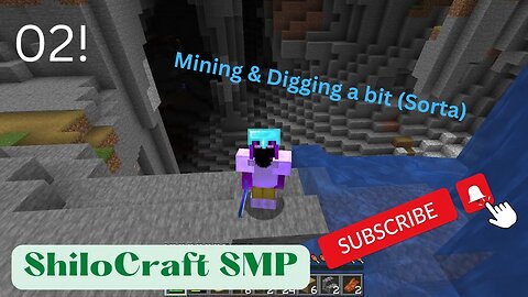 Minecraft SMP Episode 2 - Mining & Digging (Sorta) | Shilocraft Survival