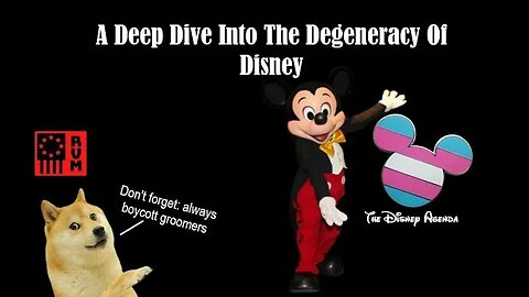 Disney is Satan, divesting from deg*neracy, return to folk entertainment