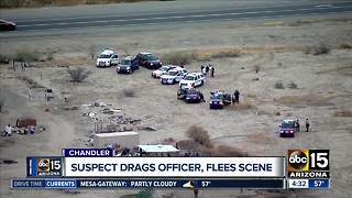 Officer injured after being dragged in Chandler