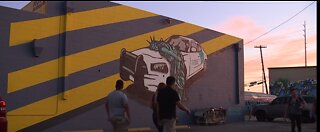 Downtown mural showing Lady Liberty handcuffed by ICE sparks conversations about immigration