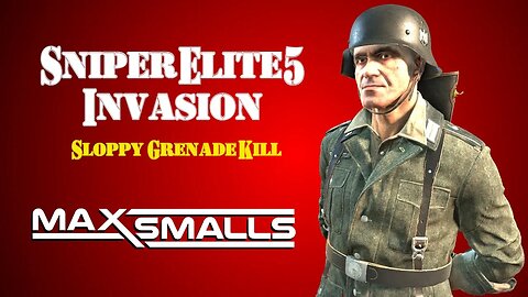 Sniper Elite 5 - Invasion - Sloppy lagged grenade kill
