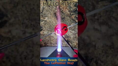 Lampwork Glass Beads: Hello Kitty