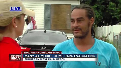 Suburban West Palm man going house-to-house to make sure residents OK as Irma approaches