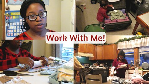 Vlog| Work With Me! Stay At Home Working Mom