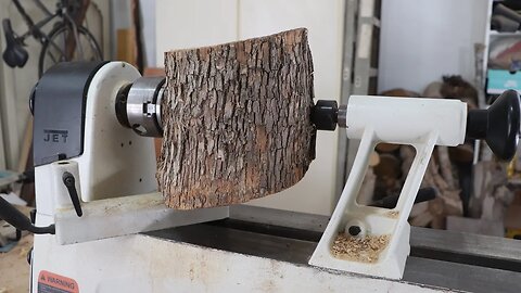 Wood Turning a Log into a Pedestal Bowl