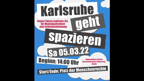 Karlsruhe geht spazieren am 05.03.2022