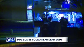Police found pipe bombs inside a dead man's bedroom in Bay Village, Ohio