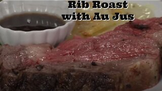 Rib Roast with Au Jus Sauce
