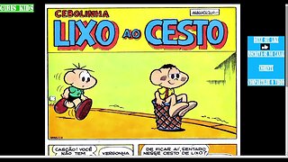 Cebolinha Lixo Ao Cesto