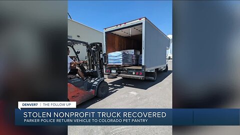 Colorado Pet Pantry’s delivery truck found in Parker, 4 days after it was stolen