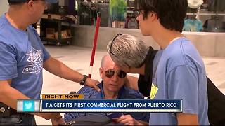 First commercial flight from Puerto Rico