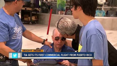 First commercial flight from Puerto Rico