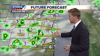 Slight chance of showers Tuesday night