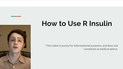 How to Use R-Insulin from Walmart