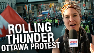 What happened during the Rolling Thunder rally in Ottawa?