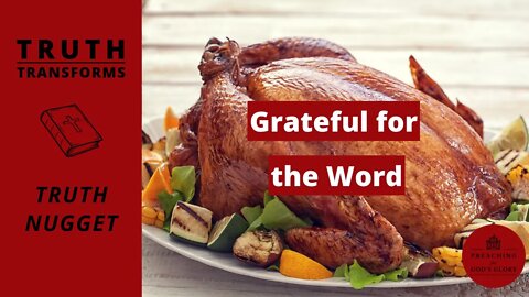 Grateful for the Word (Col 3:16-17) | Thanksgiving Sermon