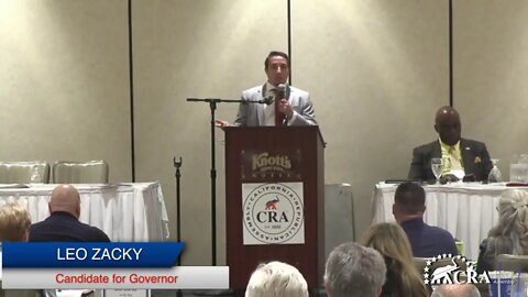 CRA 2022 Annual Convention: Leo Zacky, Candidate for Governor