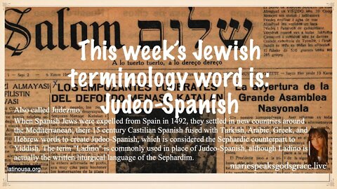 This week’s Jewish terminology word is: Judeo-Spanish #history #spain #portugal #elpaso #africa #1k