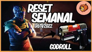 DESTINY 2 │ RESET SEMANAL CONFIRA TEM GODROLL 08/11/2022