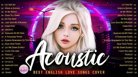 Soft English Acoustic Love Songs Cover Playlist 2023 ❤️ Best Acoustic Cover Of Popular Love Songs