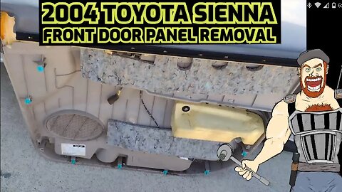 2004 TOYOTA SIENNA FRONT DOOR PANEL REMOVAL TUTORIAL