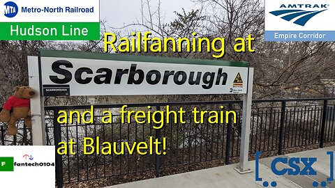 Railfanning Metro North, Amtrak & CSX with friends! Featuring Scarborough Station & Blauvelt