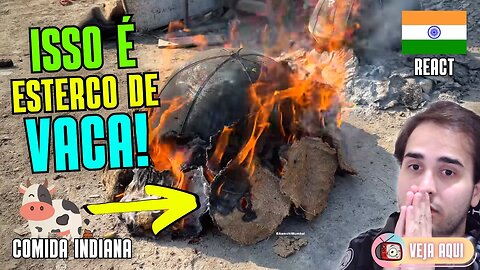 Este prato é DEFUMADO em ESTERCO DE VACA! Reagindo a COMIDAS DE RUA INDIANAS | Veja Aqui Reacts