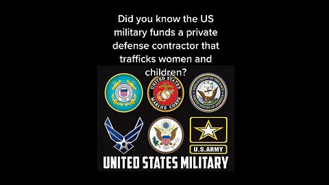 US Military Funds A Private Contractor That Trafficks Women & Children