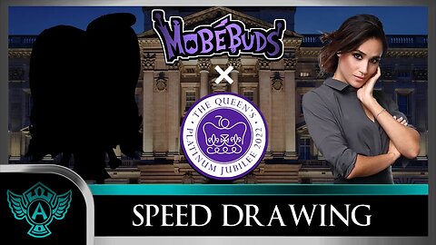 Speed Drawing: The Queen's Platinum Jubilee 2022 - Meghan Markle | Mobebuds Style