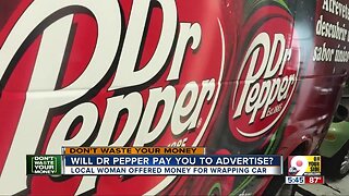 Will Dr Pepper pay you to advertise on your car?