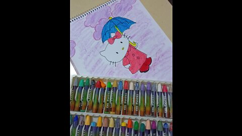 How to draw Hello Kitty 😸 simply 😄