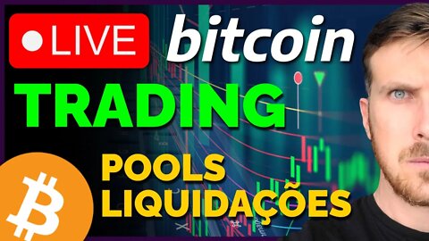 BITCOIN COM FORÇA! POOLS DE LIQUIDAÇÕES E INDICADORES!