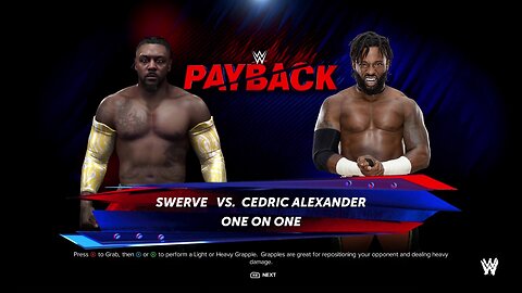 WWE 2k24 Swerve vs Cedric Alexander