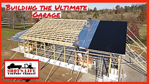 Building The Ultimate Garage | EPS 17 | Putting on the Roof | Shots Life