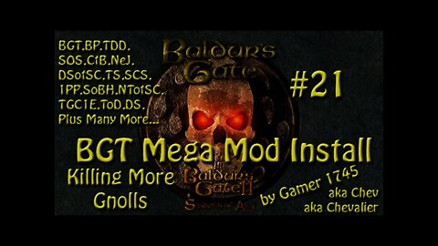 Let's Play Baldur's Gate Trilogy Mega Mod Part 21 - Killing More Gnolls