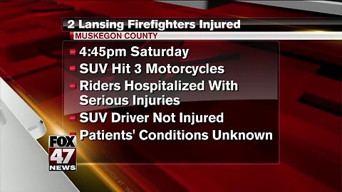 Two Lansing Firefighters injured in motorcycle crash