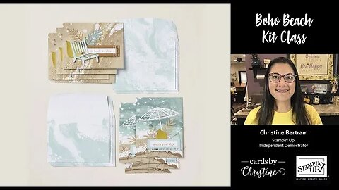 Boho Beach Card Kit with Cards by Christine