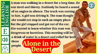 learn English through story level 2 🍁Alone in the Desert ( Graded Reader Level 2 ) | WooEnglish