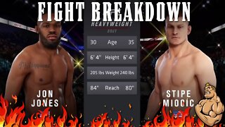 JON JONES vs STIPE MIOCIC FULL FIGHT BREAKDOWN (BUSINESS AND THE FIGHT)