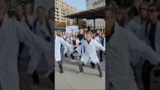 2ème HAKA 👩‍🔬👨‍🔬😁des médecins libéraux le 17 octobre 2023