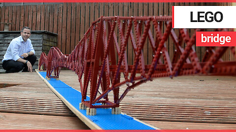 Dedicated dad builds replica of iconic Forth Rail Bridge - made out of 3,000 Lego bricks